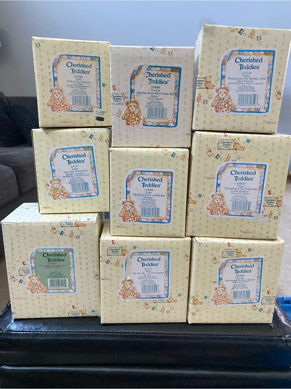 Cherished teddies train set